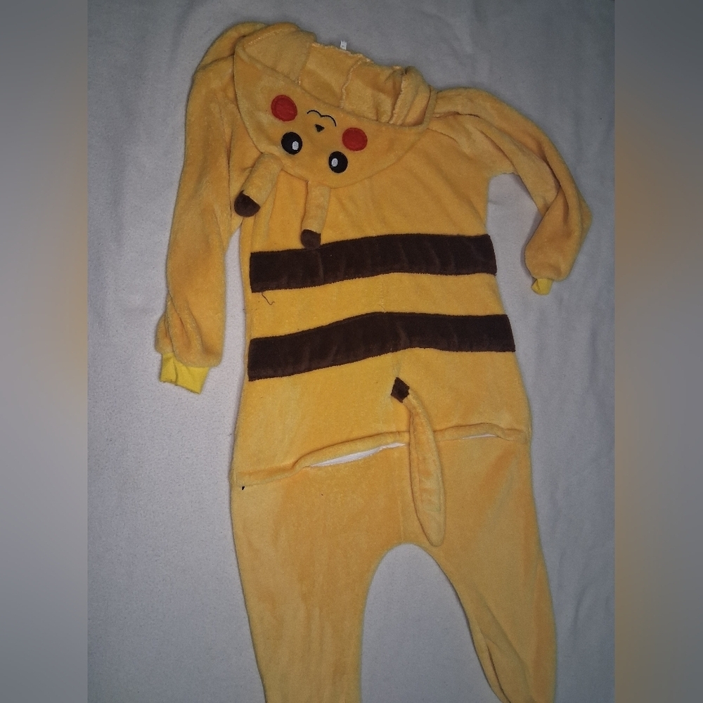 Pikachu Kids Warm Halloween Character Costume Onesie - Picture 5 of 7